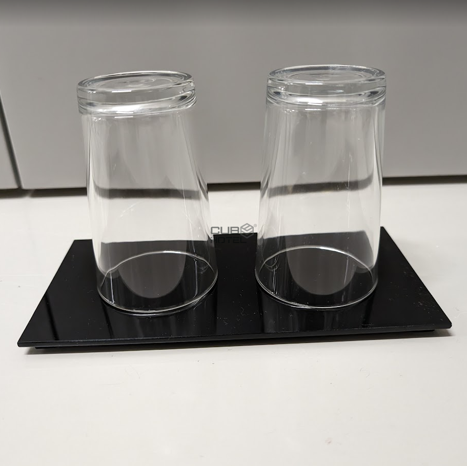 Bandeja Acrilico Negra 20x10 cm